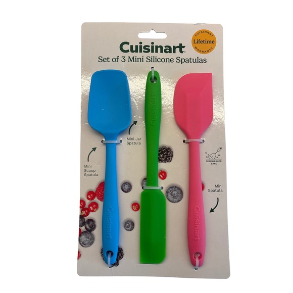 Cuisinart Other - Cuisinart Set of 3 Mini Silicone Spatulas Blue Green Pink CTG-00-S3MS New
